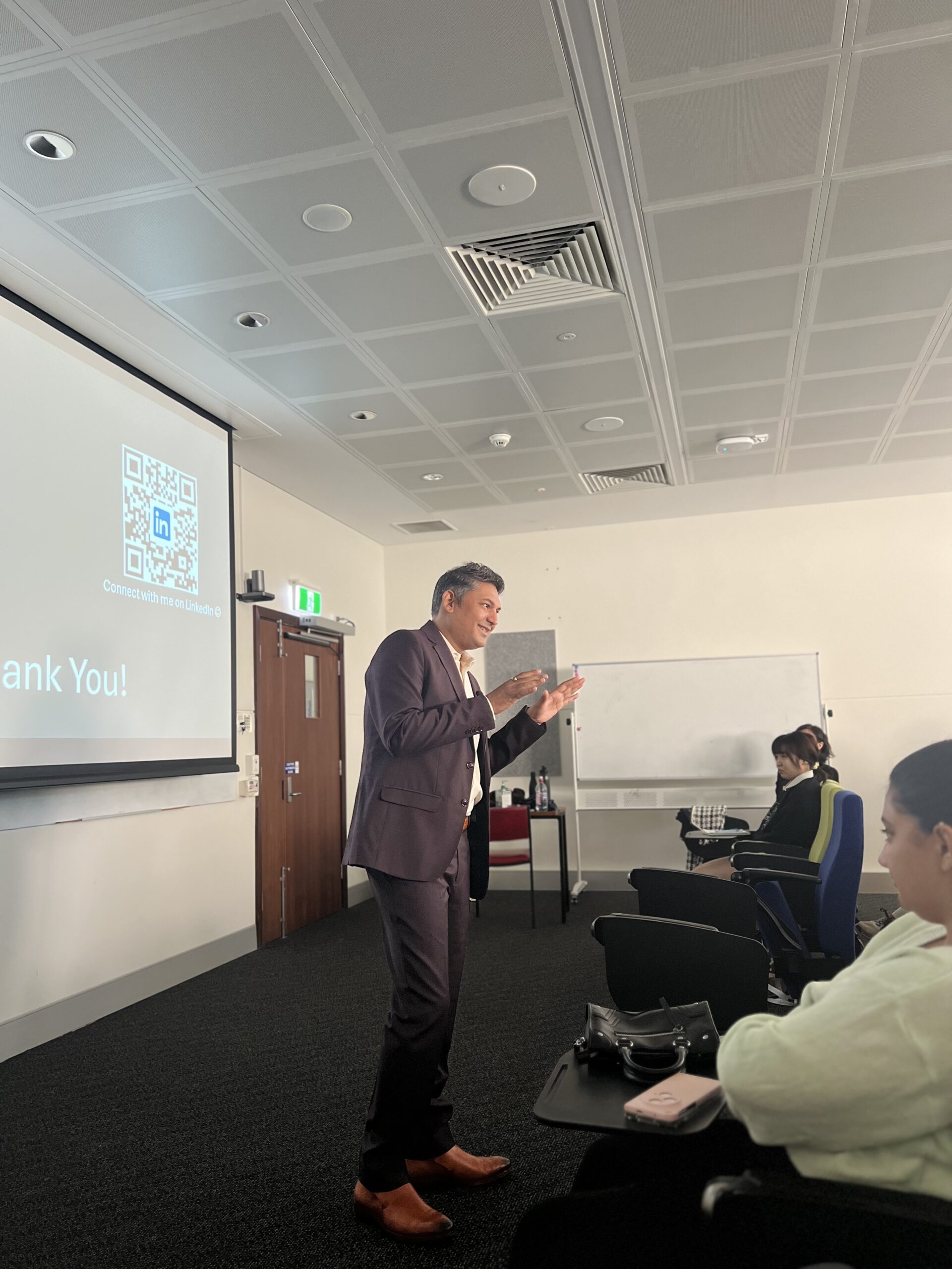 Nilesh Makwana presenting at UWA