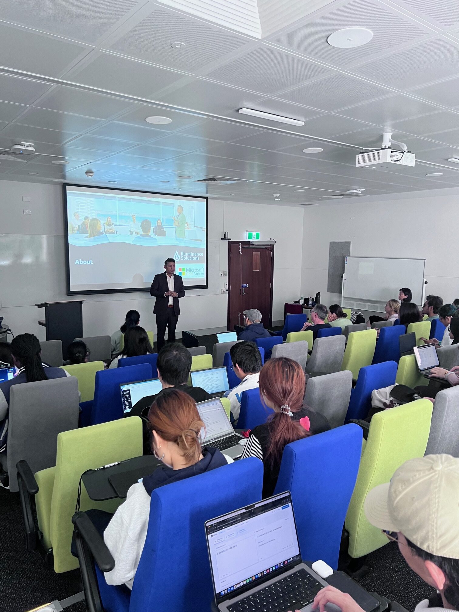 Nilesh Makwana speaking at UWA